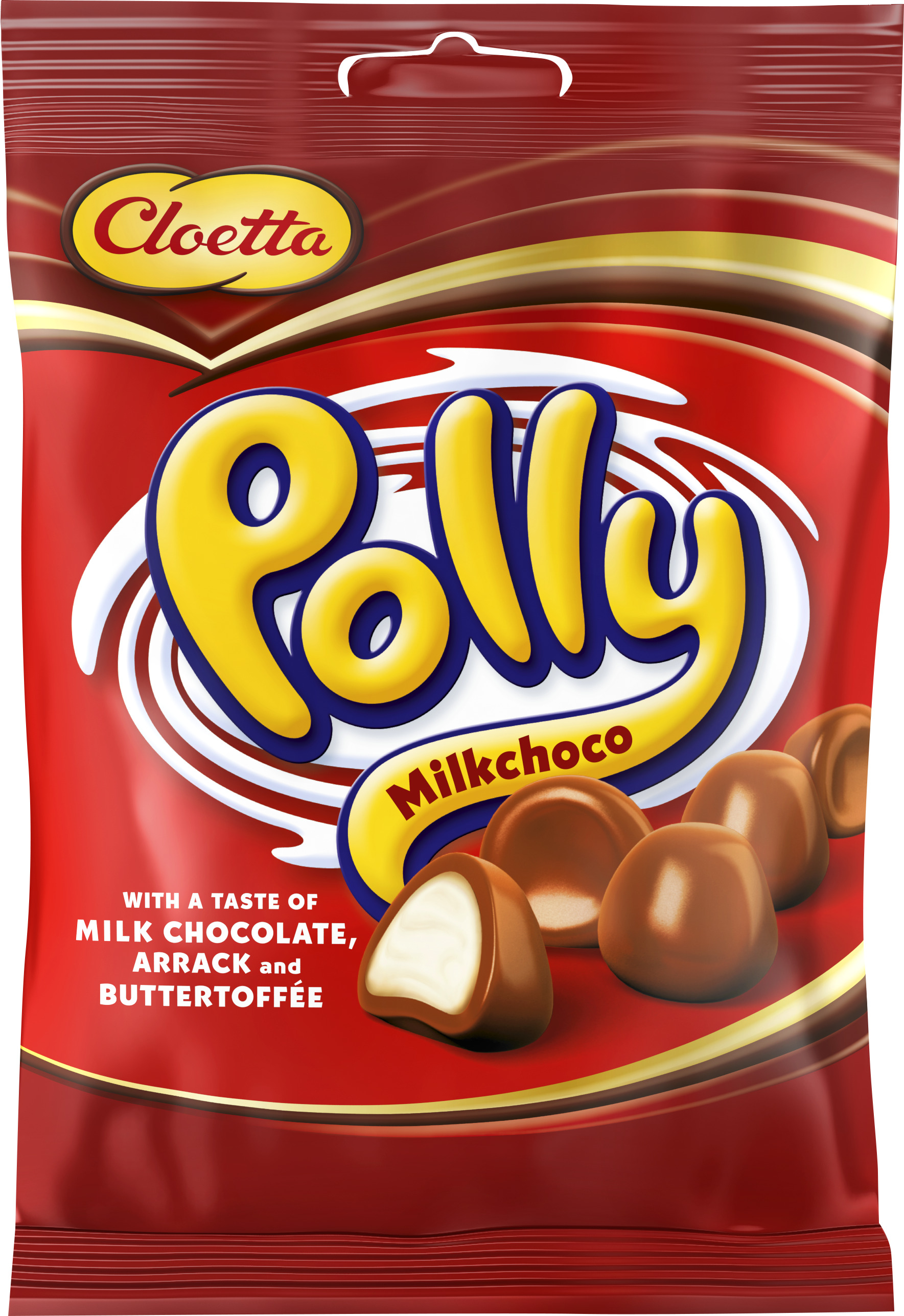 Chokladdragéer Polly Röd