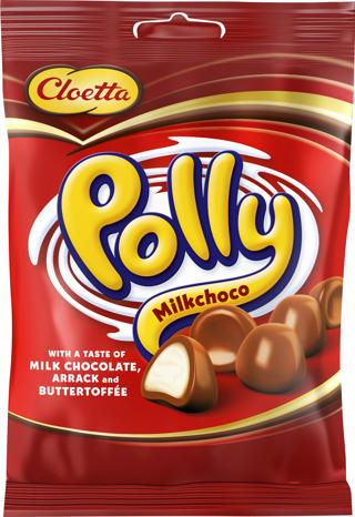 Chokladdragéer Polly Röd