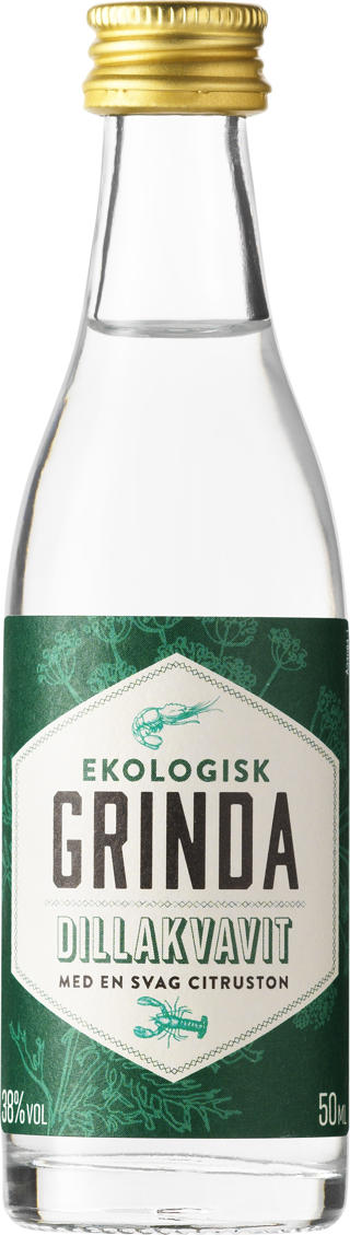 Grinda Dillakvavit 10x5 cl Småflaskor EKO