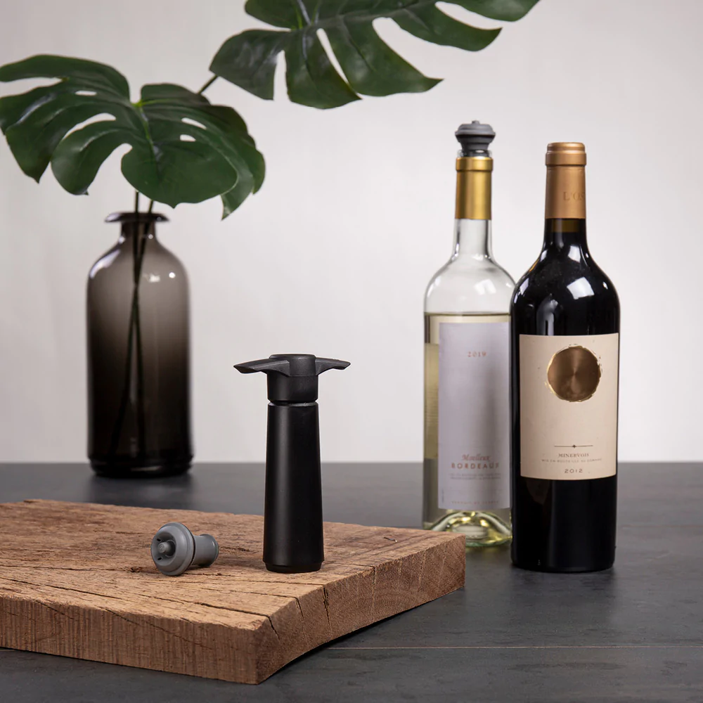 Vacu vinpump svart inkl 1 stopper