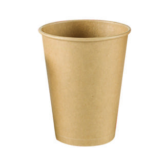 Kaffebägare kartong PE enkel vägg 36cl Oblekt Brun