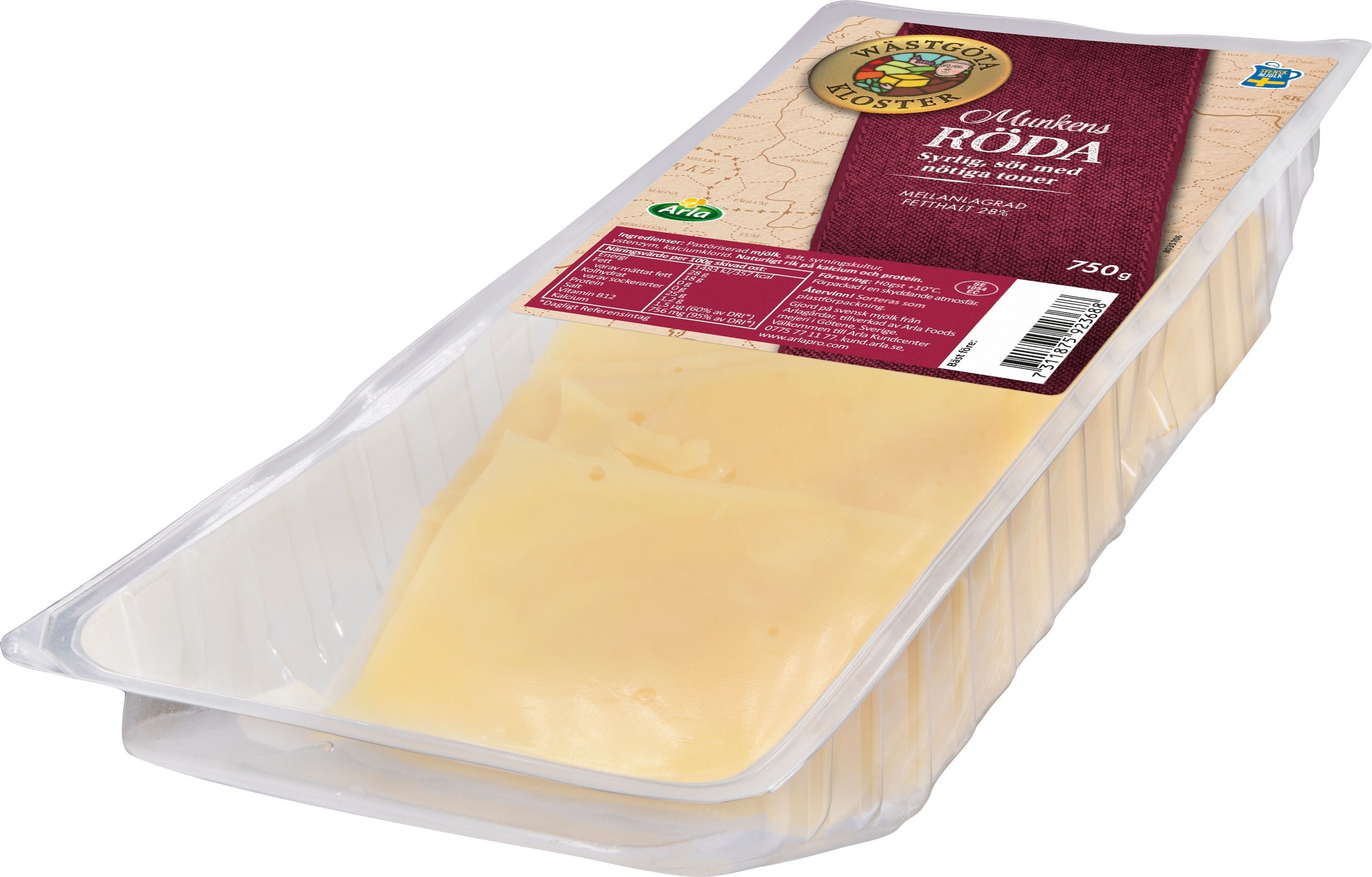 Munkens Röda 28% 12g Skivad