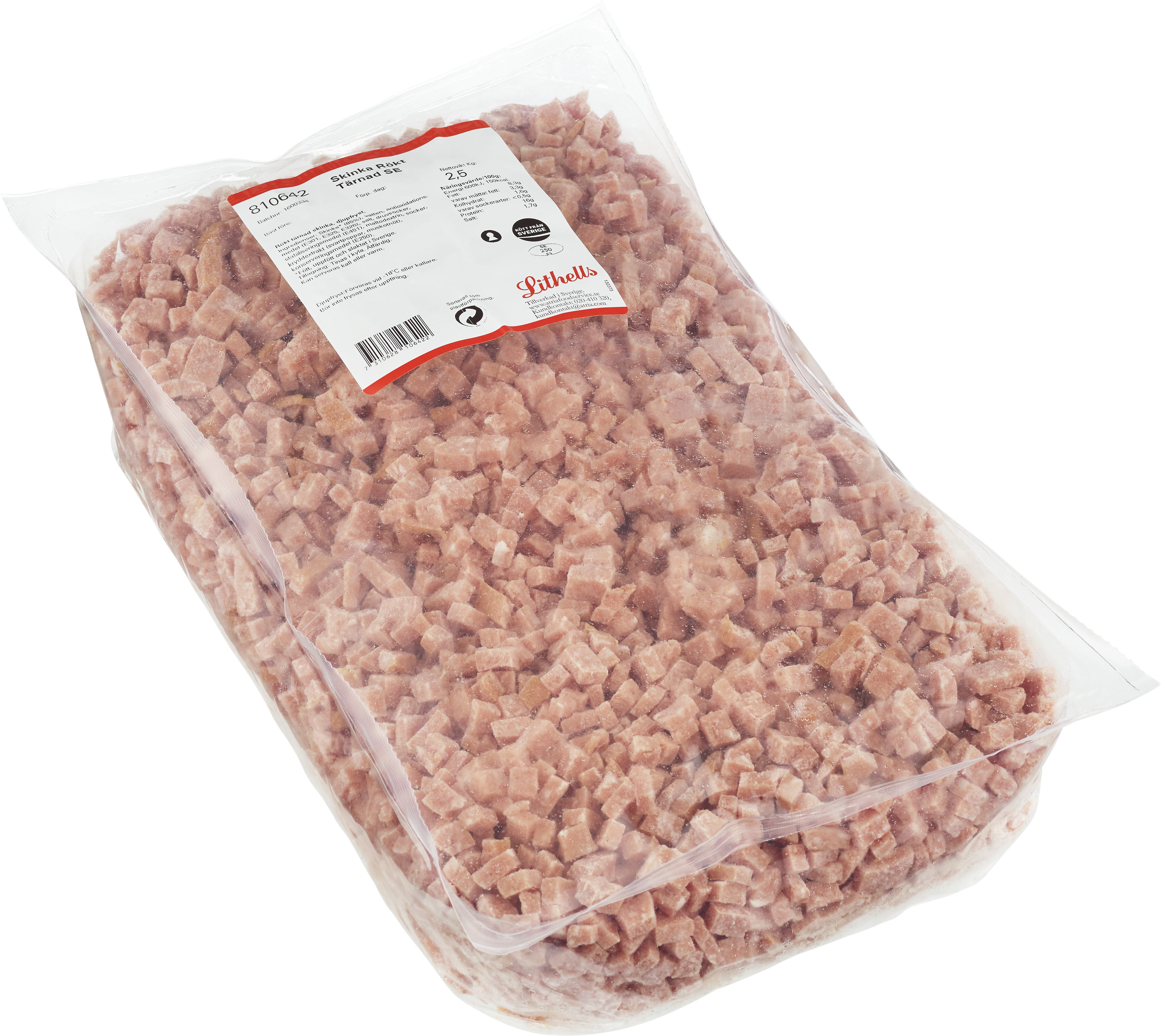 Skinka, rökt tärnad fryst