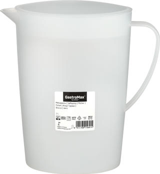 Tillbringare med lock plast 2L