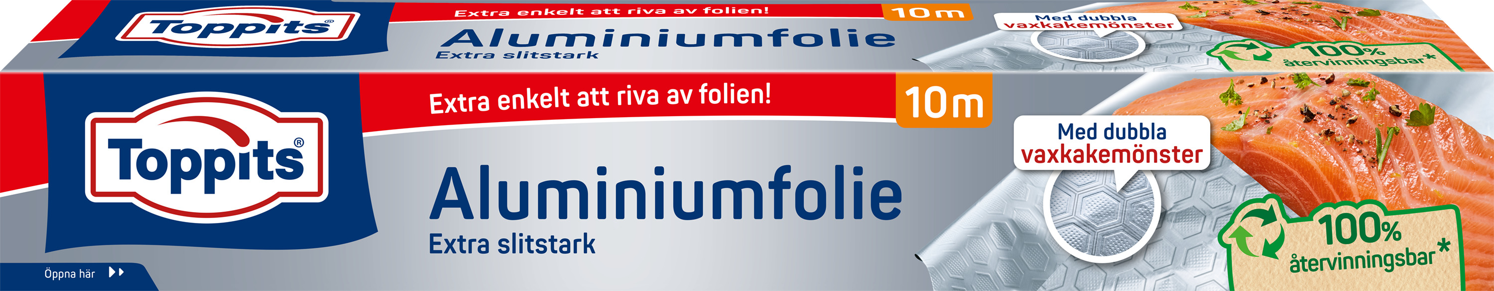 Aluminiumfolie extra slitstark 29,5cmx10m
återvunnetmaterial