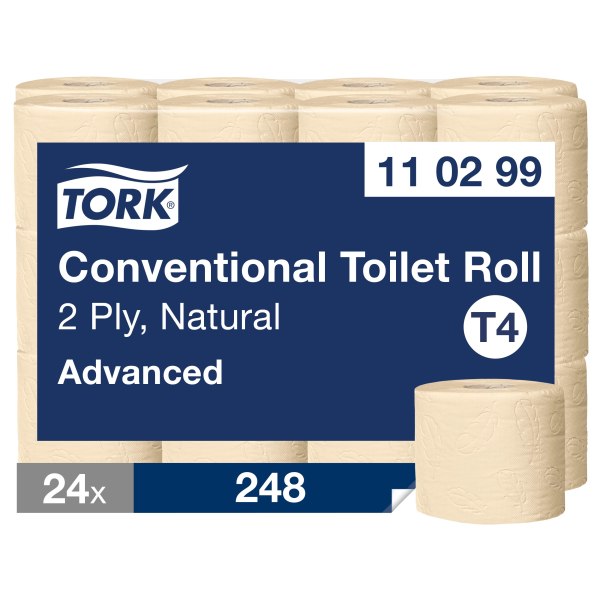 Toalettpapper 2-lager T4 Tork Natur advanced