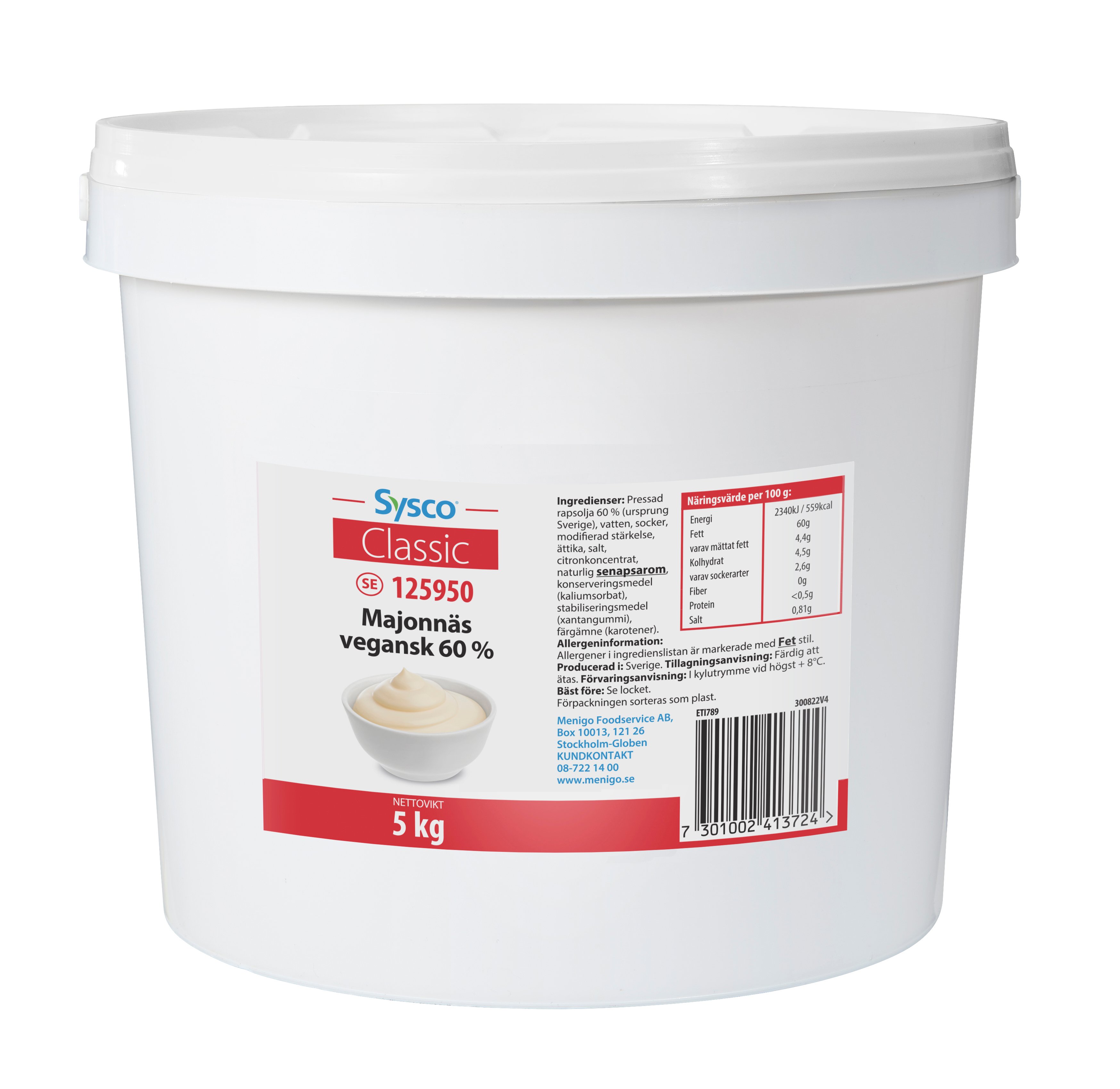 Vegansk Majonnäs 60%