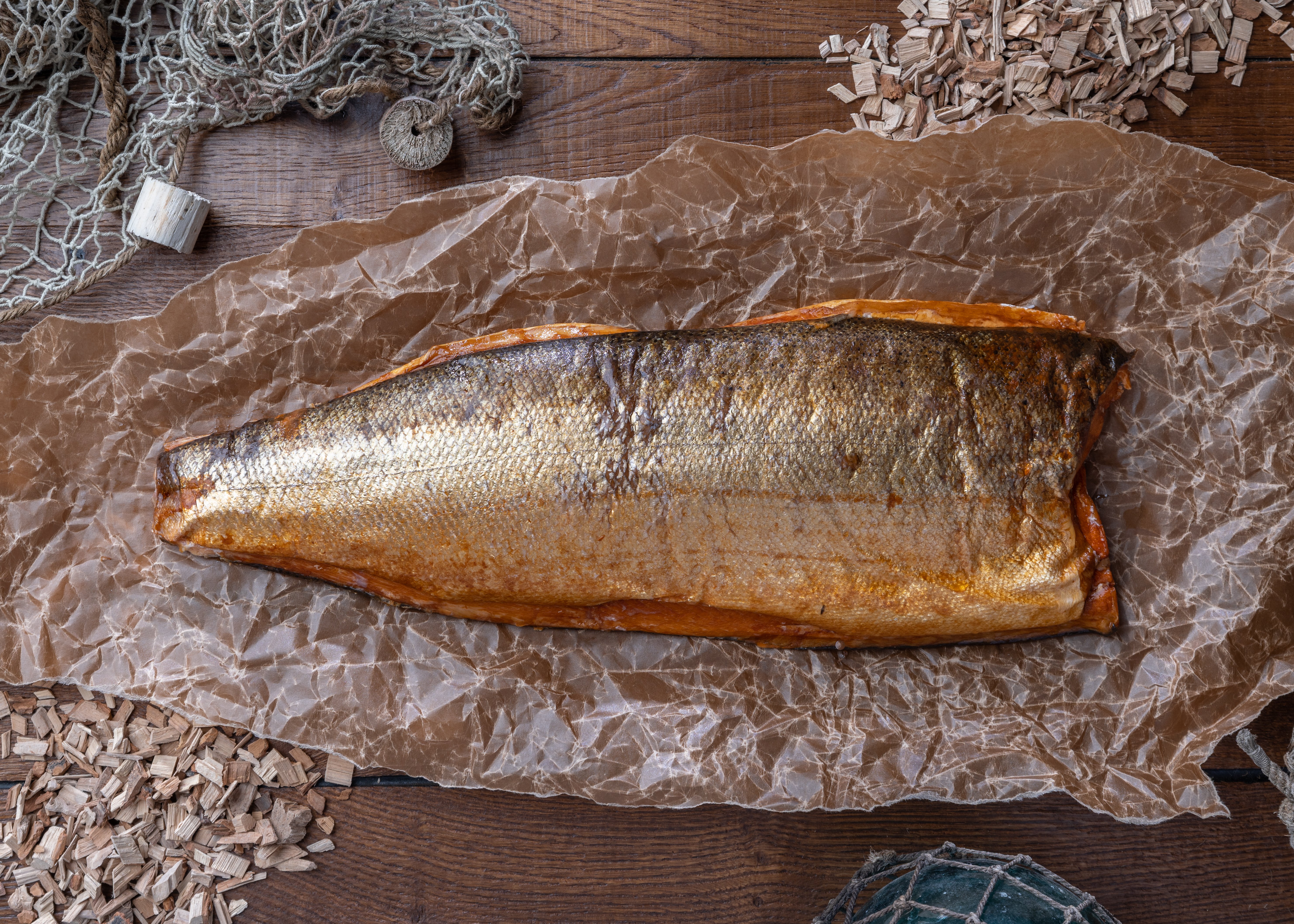 Varmrökt Laxfilé Dubbel Naturell