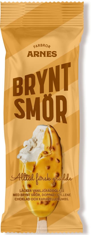 Glasspinne Farbror Arnes Brynt Smör