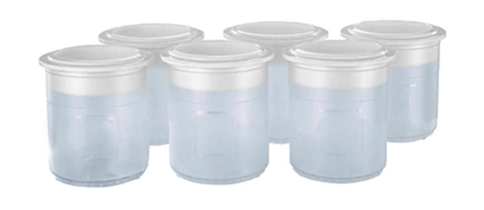 Syntetisk bägare 6-pack inkl lock
