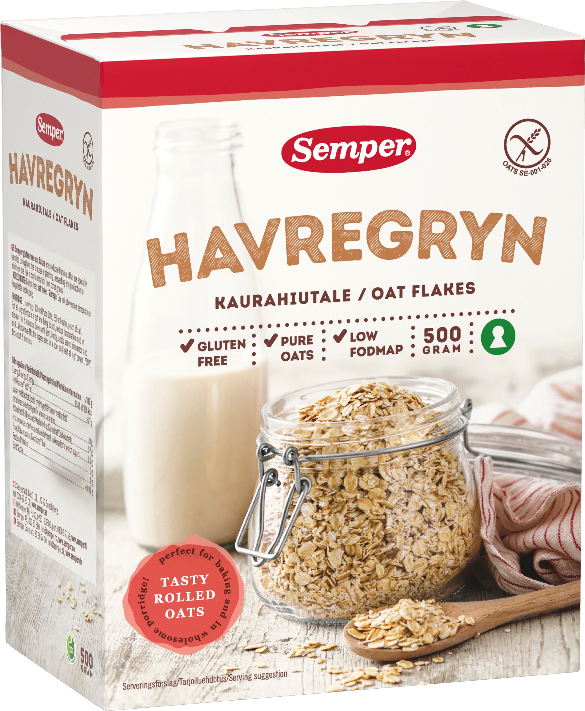 Havregryn Rent Havre Glutenfri