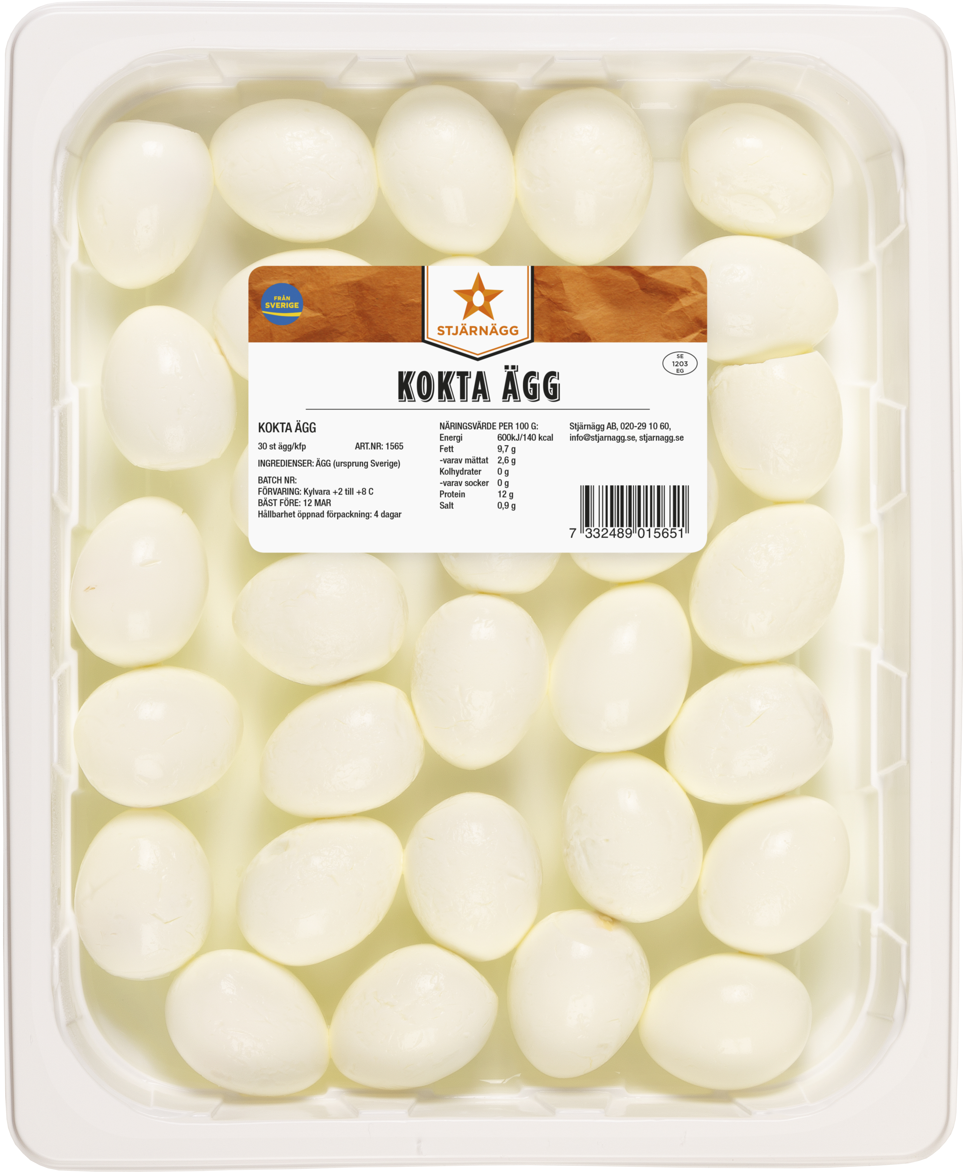 Ägg Kokta & Skalade