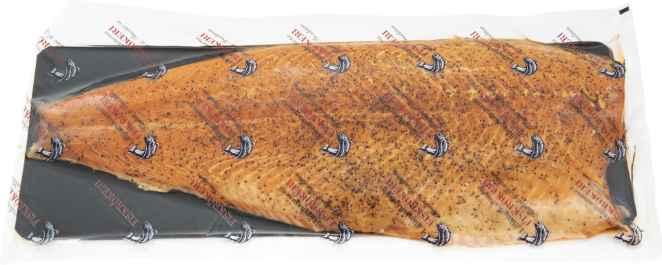 Varmrökt laxfilé citronpeppar 1-1,8 kg