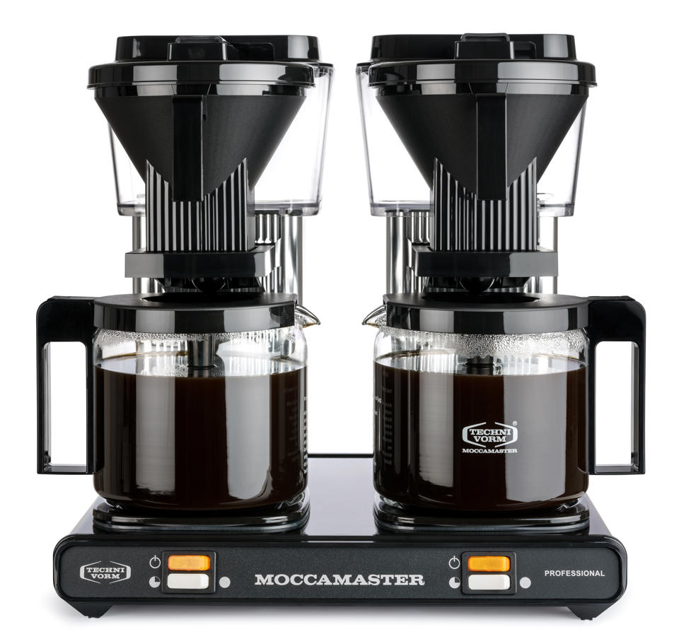 Kaffebryggare Dubbel Svart/Silver 2,5L