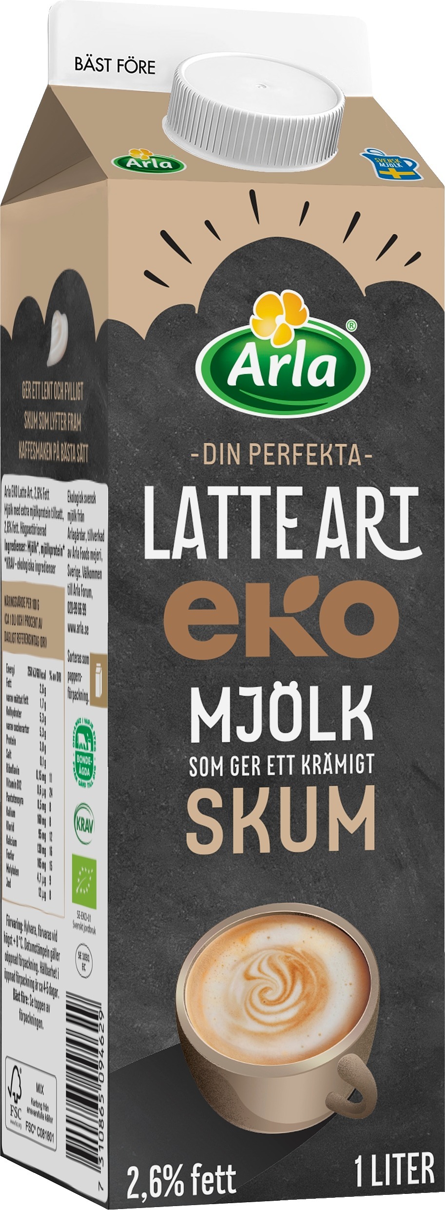 Latte Art 2,6% EKO KRAV