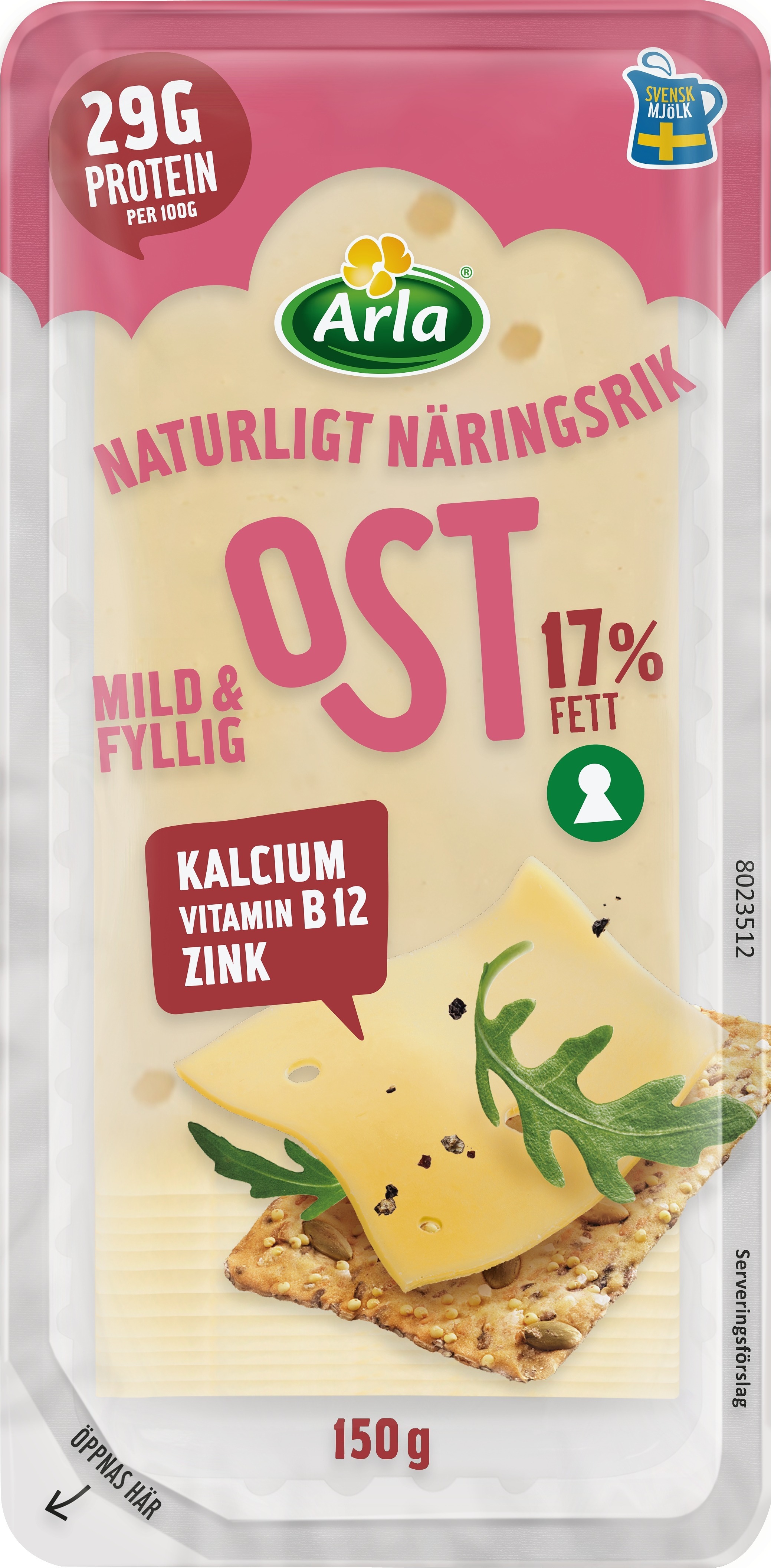 Mild & fyllig ost skivad 17%