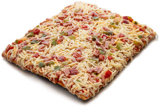 Fyrkantspizza Skinka