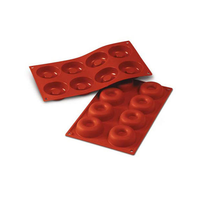 Silikonform SF011 Medium Savarin GN1/3 Röd 
Ø63 X 40mm 50ml