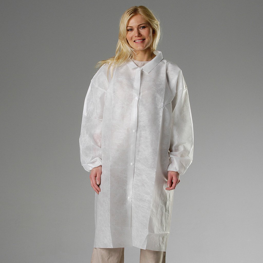 Besöksrock för Engångsbruk Nonwoven Knälång
100-pack