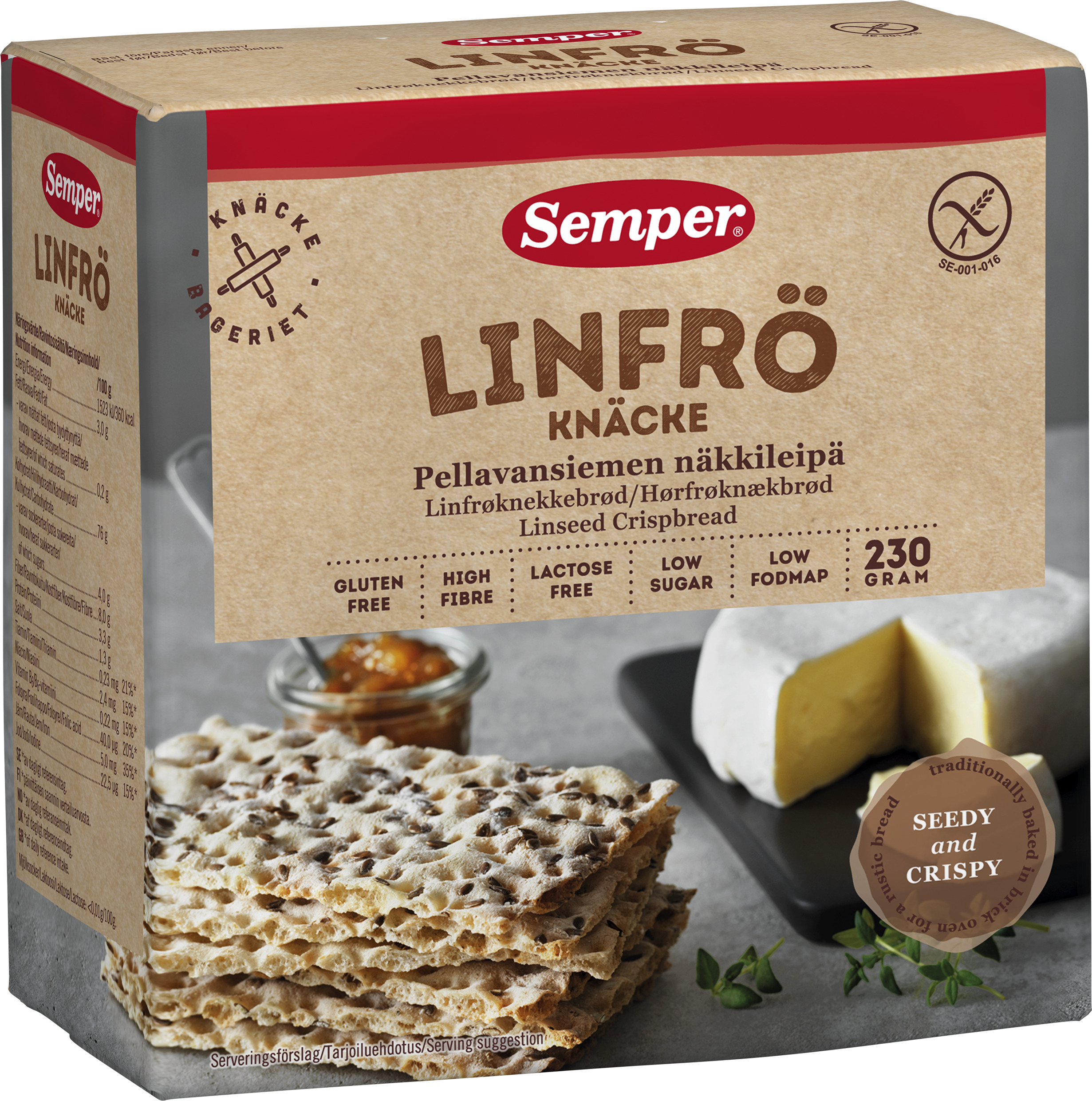 Linfröknäcke Glutenfri