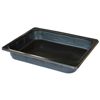Form 1/2GN PP 1-fack 3400ml Svart