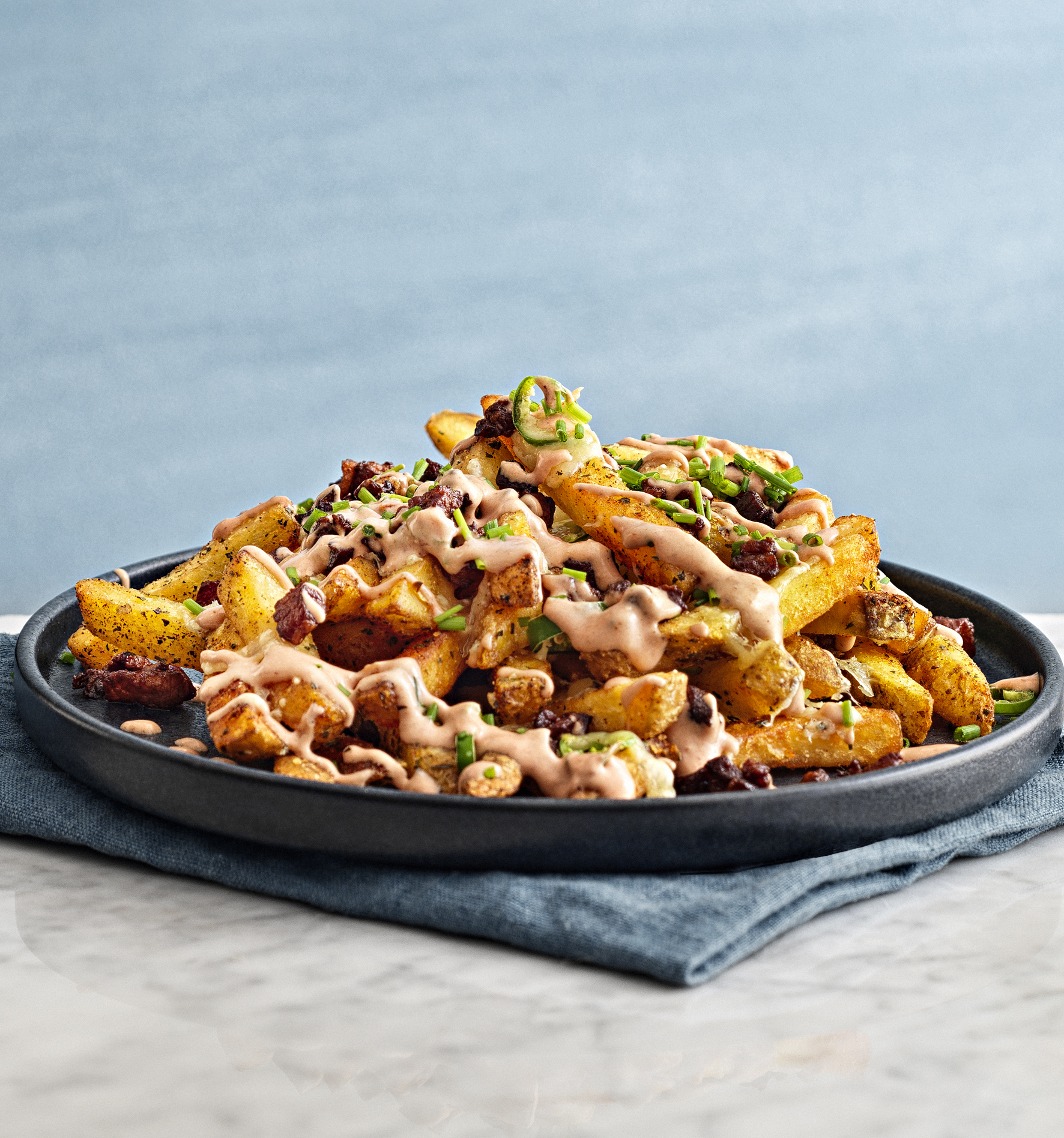 Pommes frites med Skal Coated 10 mm
