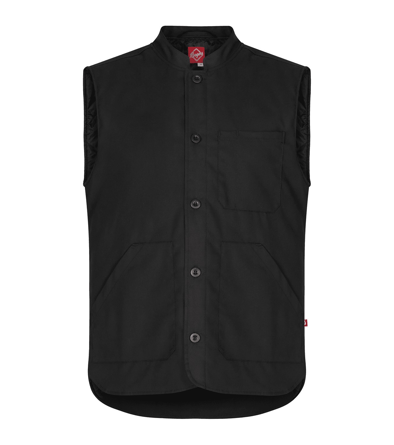 Väst Fodrad 6539 Unisex Svart XXS