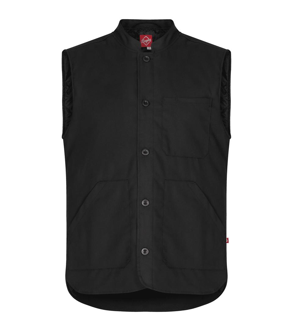 Väst Fodrad 6539 Unisex Svart XL