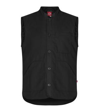 Väst Fodrad 6539 Unisex Svart XXL