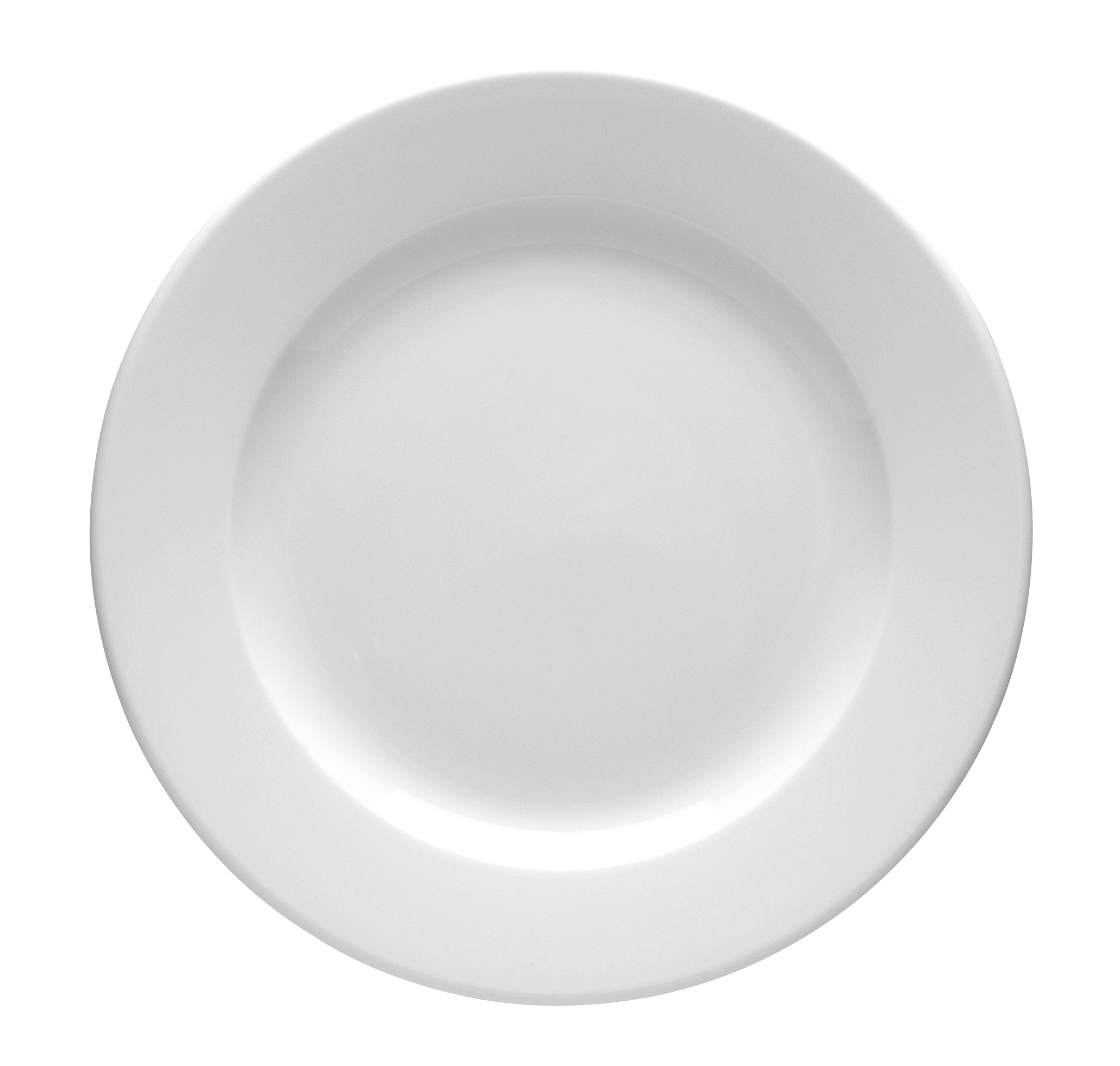 Kaszub Tallrik Flat Med Bräm Vit Ø240mm