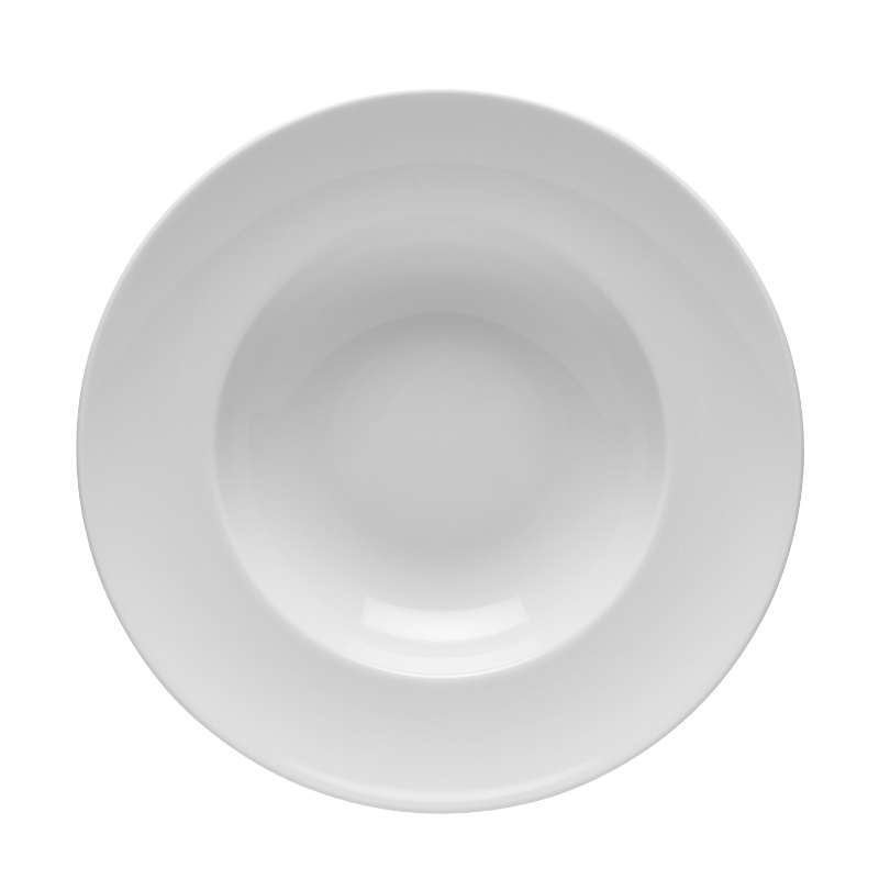 Kaszub Tallrik Djup Med Bräm Vit Ø240mm