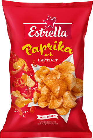 Paprika och Havssaltchips