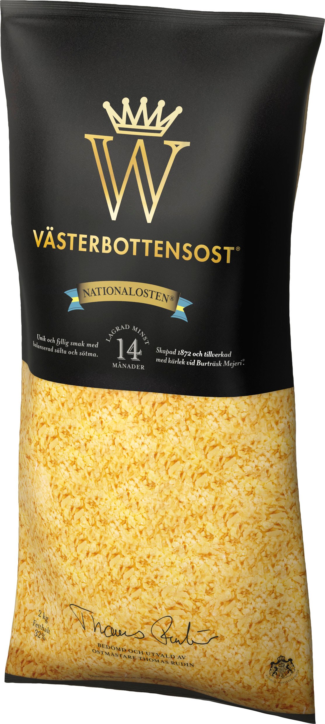 Västerbottensost Riven 32%