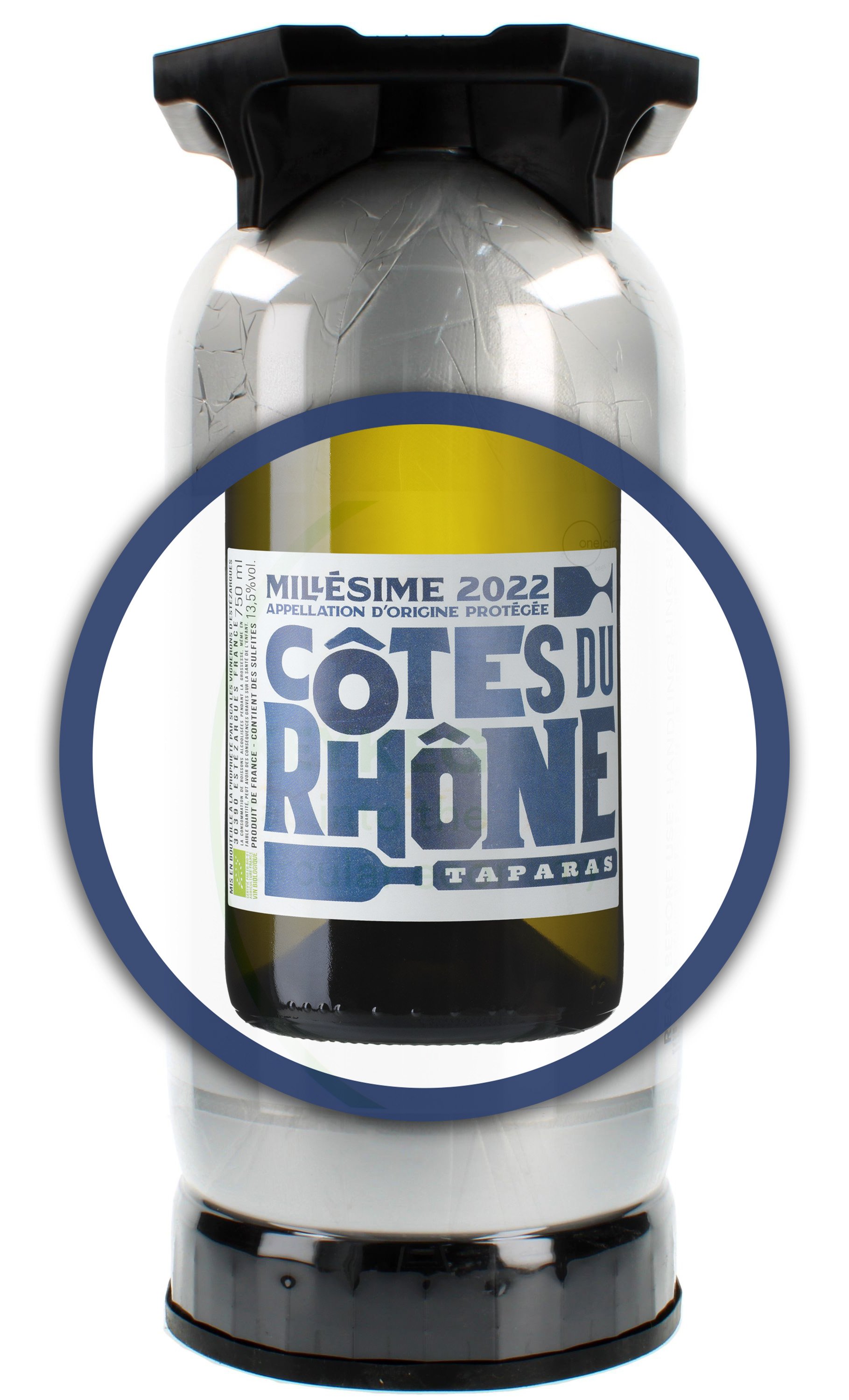 Taparas Côtes du Rhône Blanc KEYKEG EKO