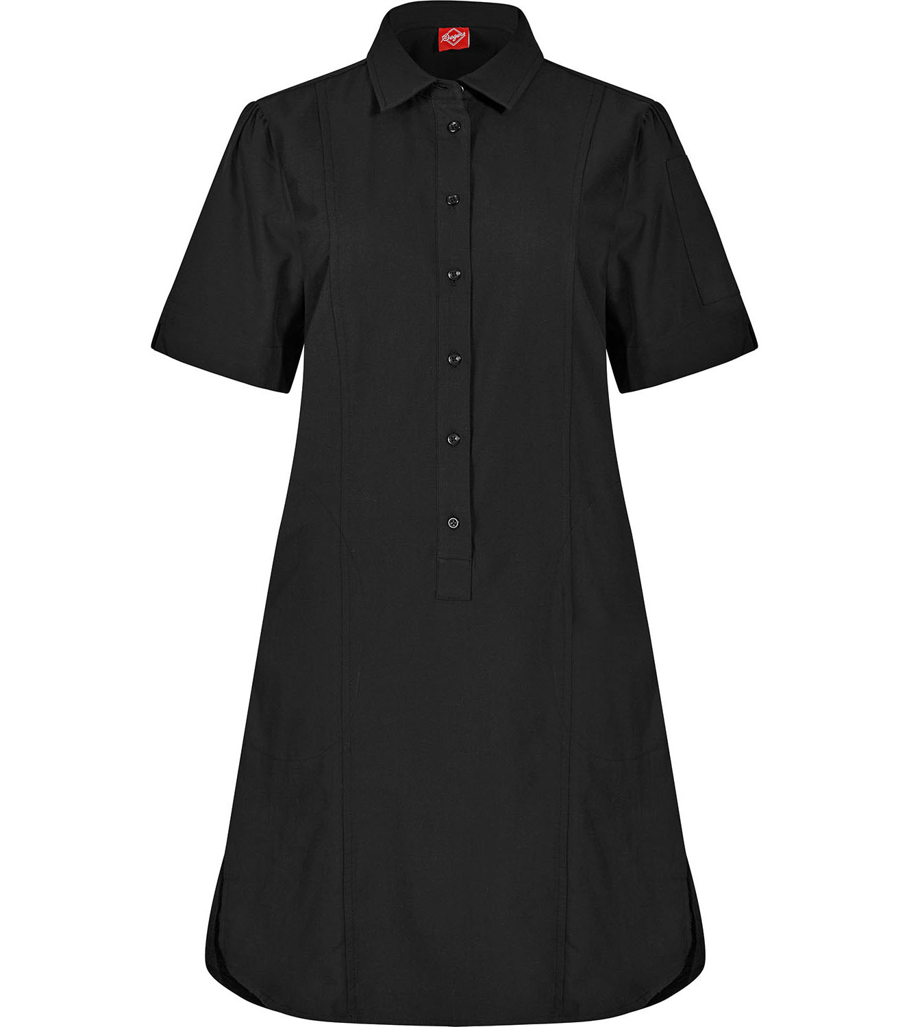 Klänning Kort Ärm Svart S