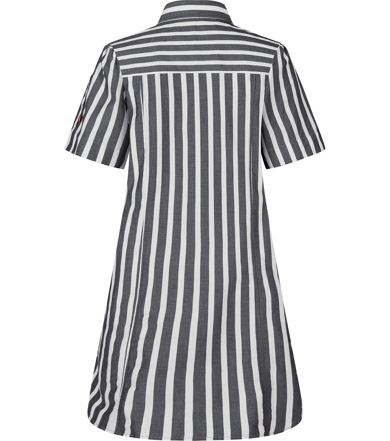 Klänning Kort Ärm Vit Svart XL