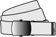 Bälte Elastiskt Svart L/XL