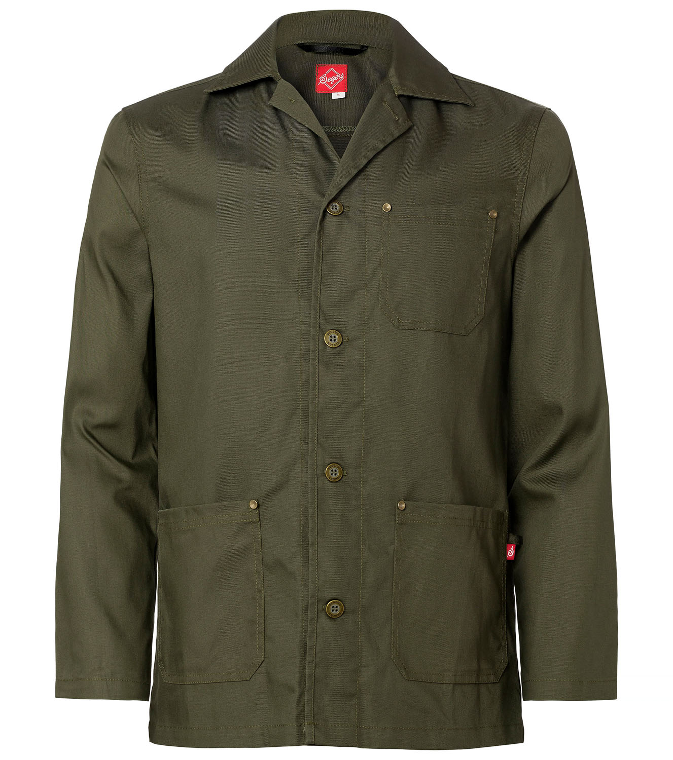 Jacka 1079 Unisex Mörk Olivgrön S