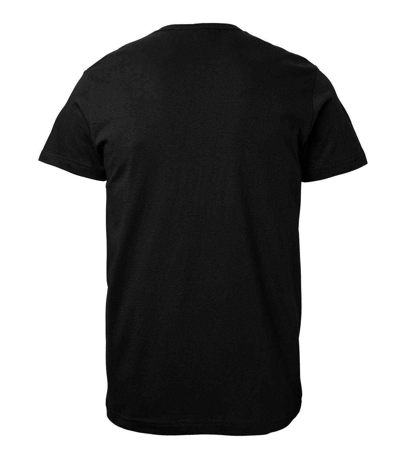 T-shirt Unisex Kort Ärm Svart XXL