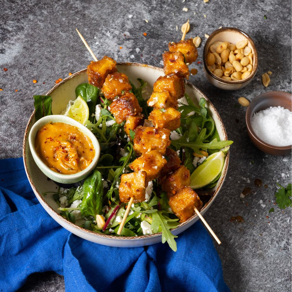 Tofu Friterade Kuber