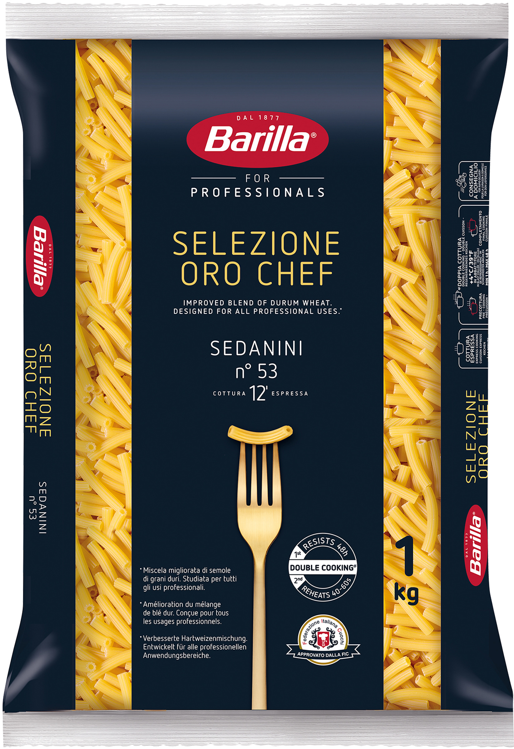 Sedanini Rigati Sel Oro