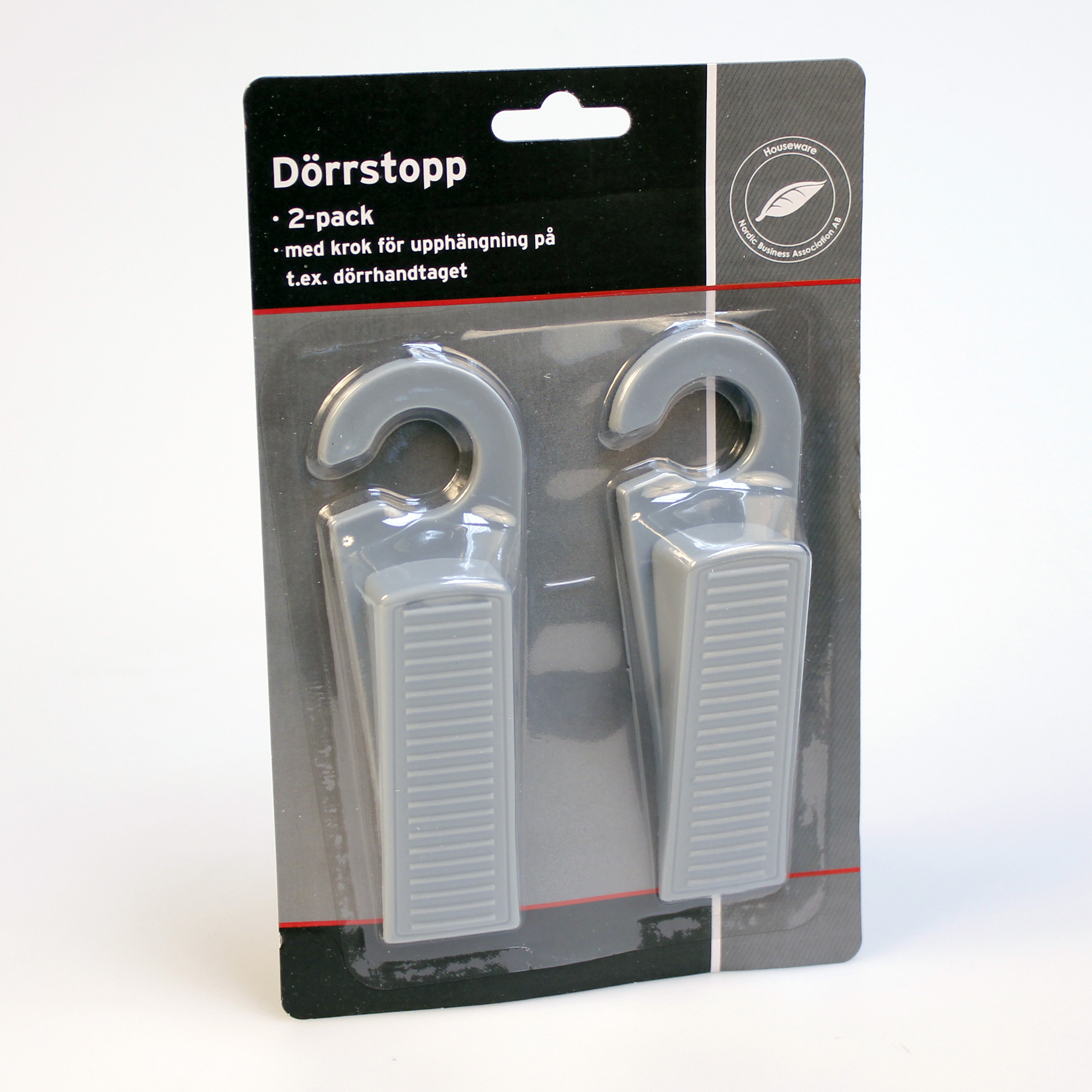 Dörrstopp Gummi Grå 2-pack