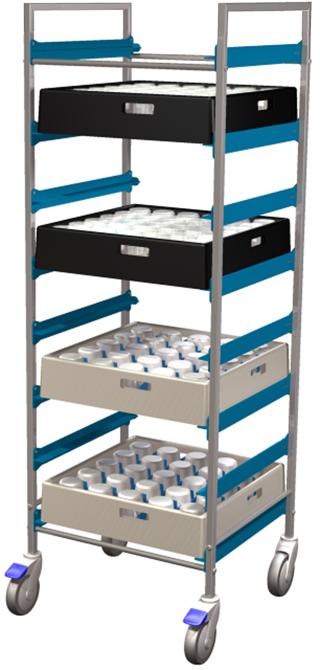 Korgvagn för 8 korgar