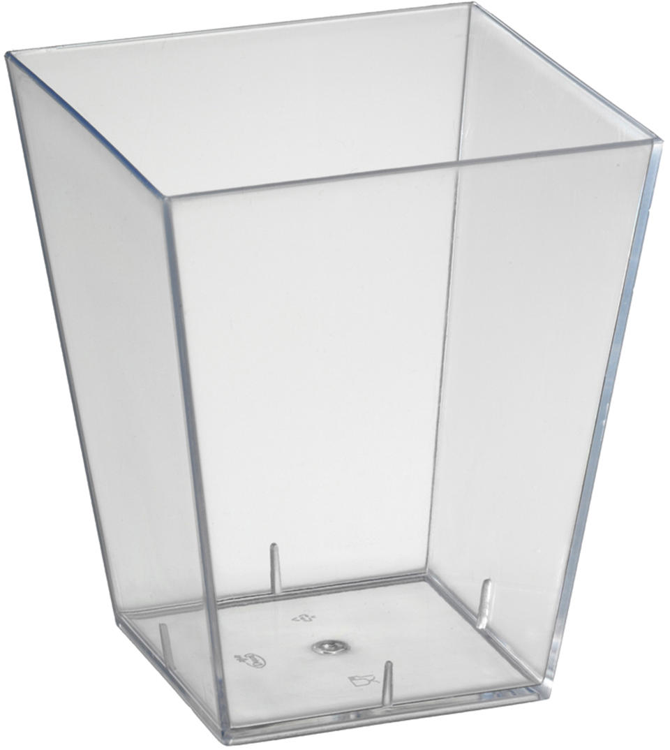 Plastbägare rekt 15 cl