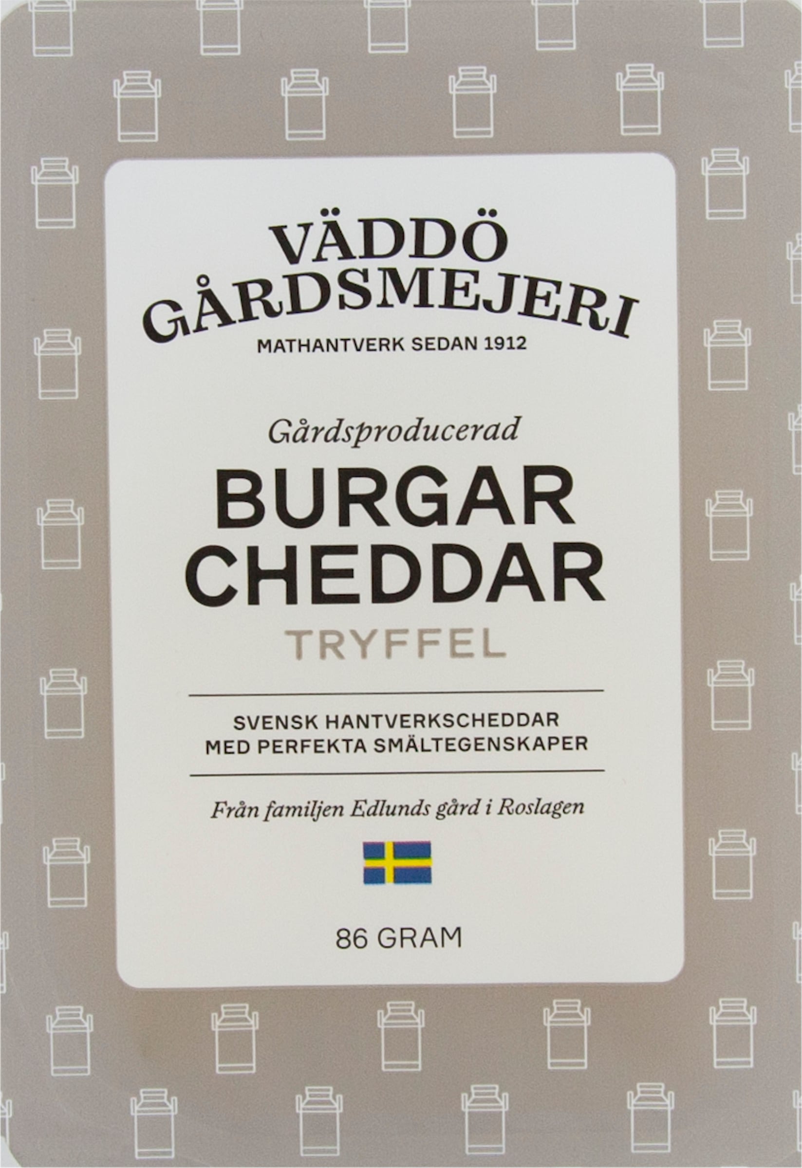 Väddö Burgarcheddar Tryffel 86g