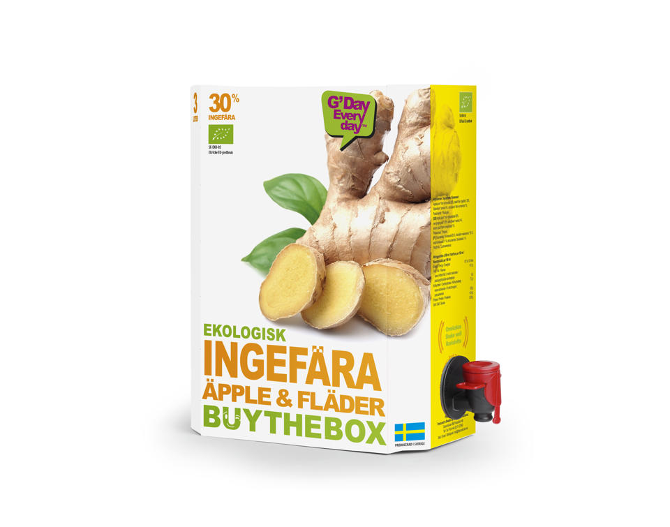 Juice Ingefära Äpple Fläder EKO
