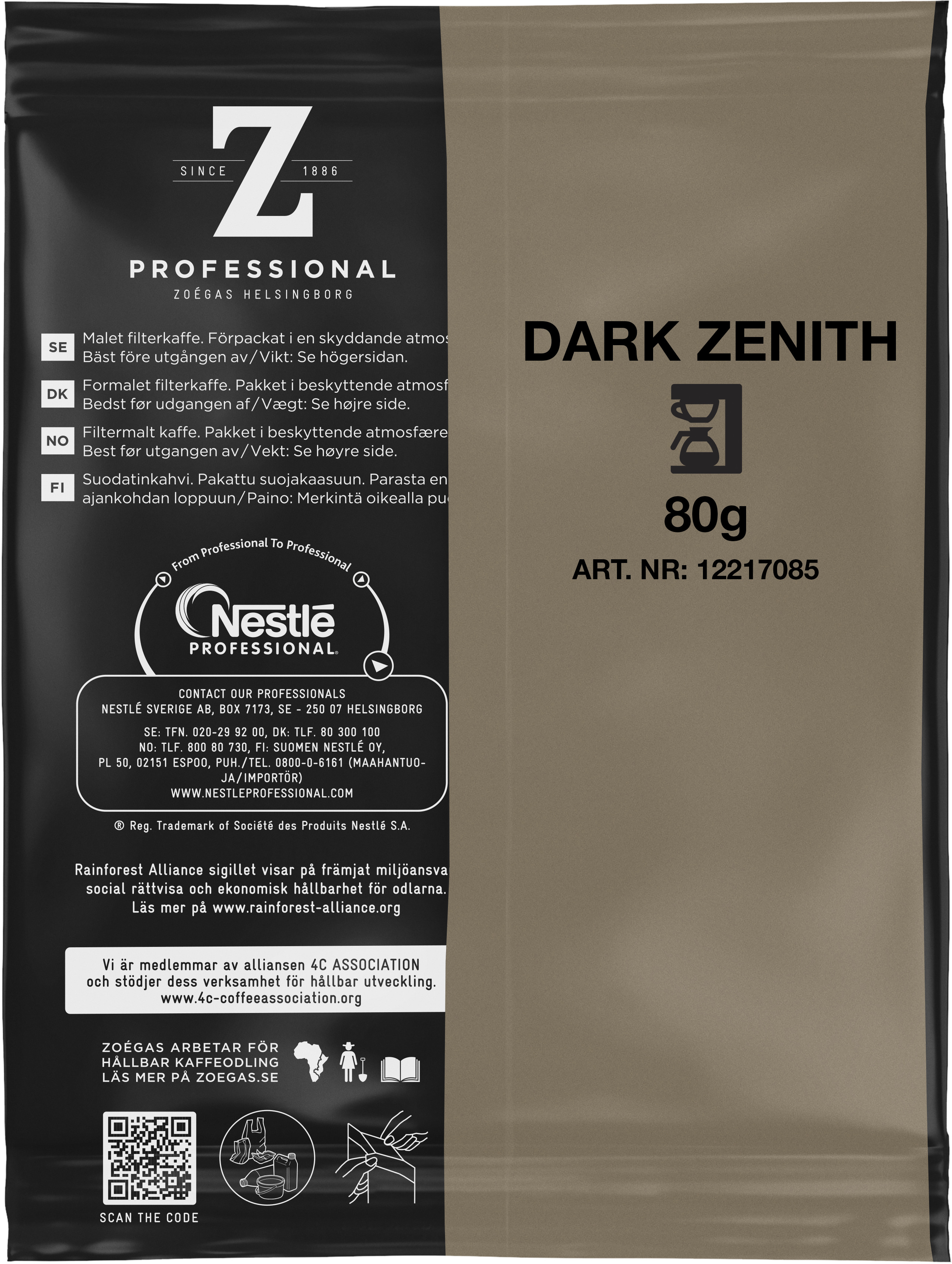 Kaffe Mörkrost Zenith RA