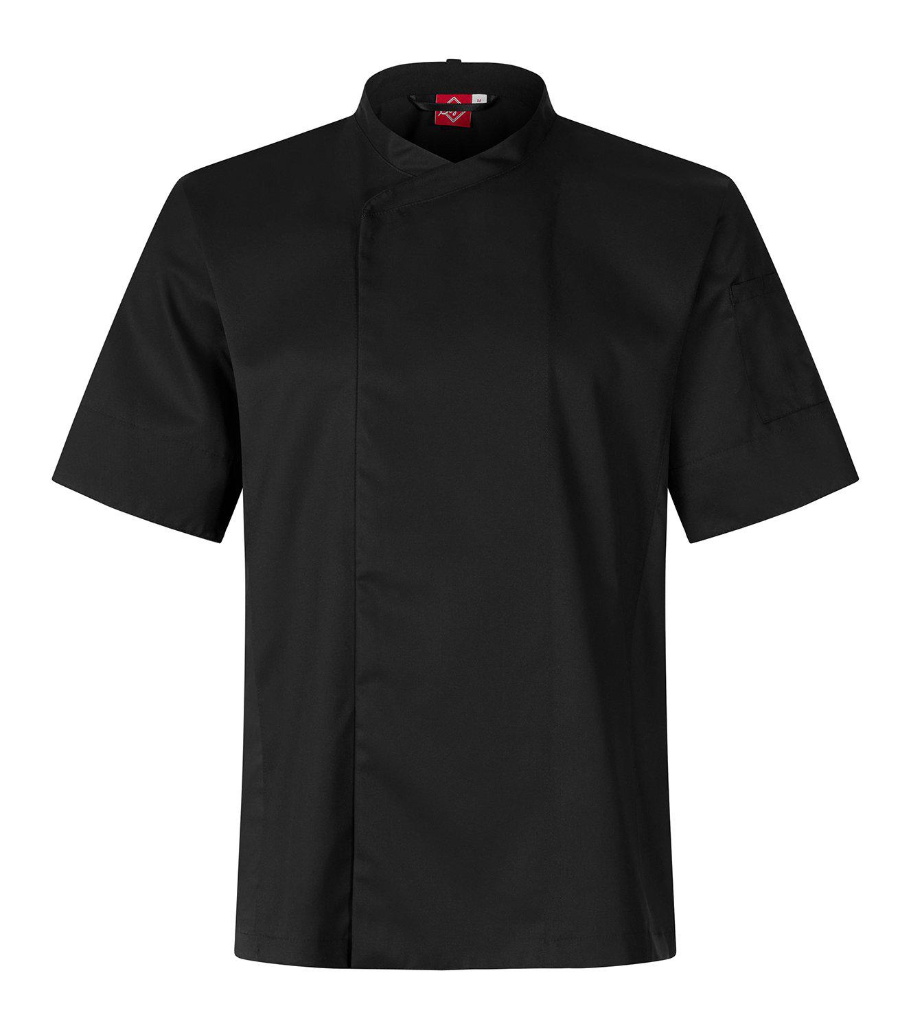 Kockrock 1009 Unisex Kort Ärm Stretch Svart L