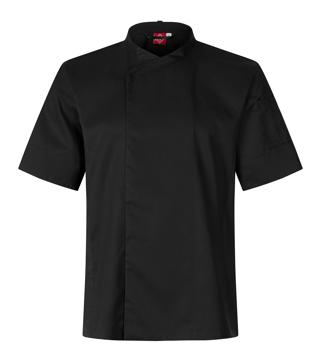 Kockrock 1009 Unisex Kort Ärm Stretch Svart L