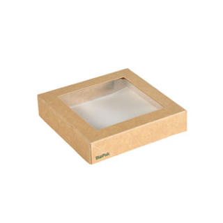Lock med fönster CRD/PLA 1200ml brun Viking Cube